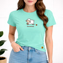 Camiseta Feminina Verde Menta Encontrada Ovelha