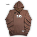 Moletom Canguru Com Capuz Marrom God Is In Control