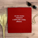 Camiseta Feminina Vermelha Ao Teu Nome Clamarei