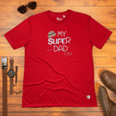 Camiseta Masculina Vermelha My Super Dad