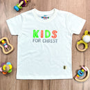 T-Shirt Infantil Off White Aplique Kids For Christ