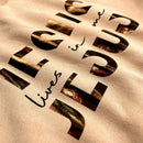 Moletom Caqui Jesus Lives in Me