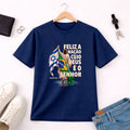 Camiseta Masculina Azul Brasil Feliz é a Nação