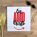 Camiseta Feminina Branca Eu Amo Cristo