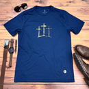 Camiseta Masculina Azul Calvário