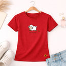 Camiseta Feminina Vermelha Encontrada Ovelha