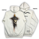 Moletom Canguru Com Capuz Off White Cristo Cruz