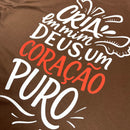 Oversized Marrom Full Cria Em Mim Deus Um Coração Puro