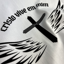 Camiseta Masculina Branca Cristo vive em mim