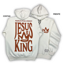 Moletom Canguru Com Capuz Off White Jesus Is King Coroa