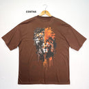 Oversized Marrom Full Dois Leões