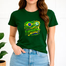 Camiseta Feminina Verde Brasil A Vitória já foi na Cruz