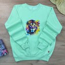 Moletom Menta Leão Colorido