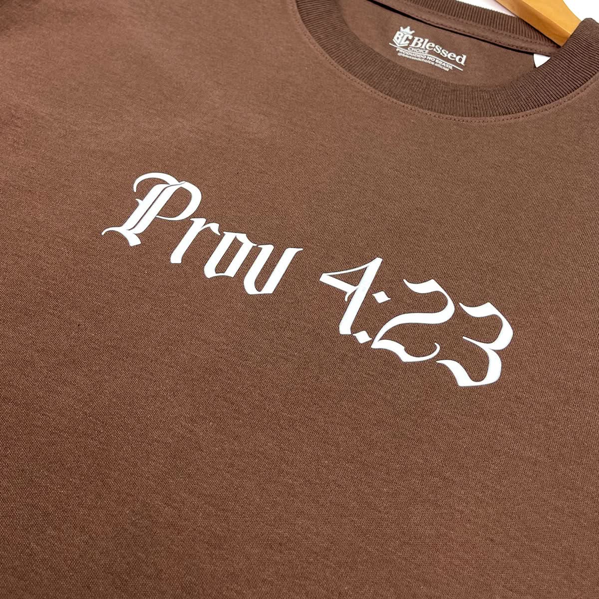 Oversized Marrom Full Guarda Teu Coração Prov 4:23