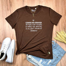 Camiseta Feminina Marrom Confie No Senhor De Todo Seu Coração