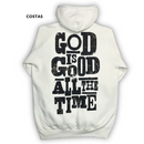 Moletom Canguru Com Capuz Off White God Is Good All The Time