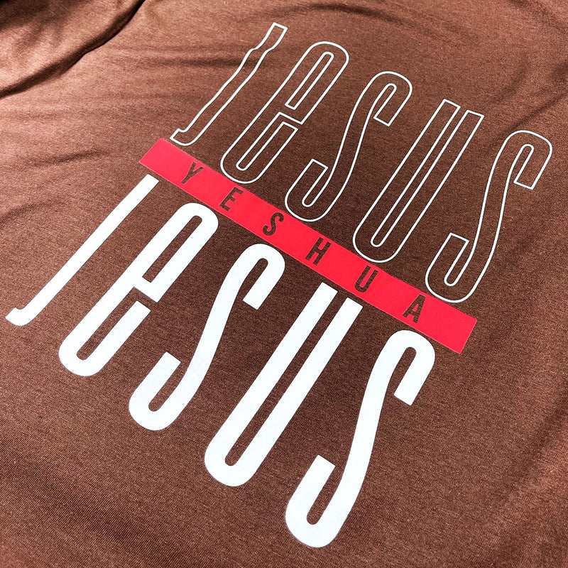 Camiseta Masculina Marrom Jesus Yeshua