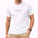 Camiseta Masculina Branca Tua Graça Me Basta