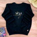 Moletom Preto Seja Luz