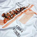 Camiseta Masculina Branca Esta é a Estação Esta é a Razão