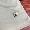 Camiseta Masculina Off White Leão Coroa Aplique Dourado