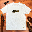 Camiseta Masculina Branca Blessed Veludo