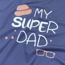 Camiseta Masculina Azul My Super Dad