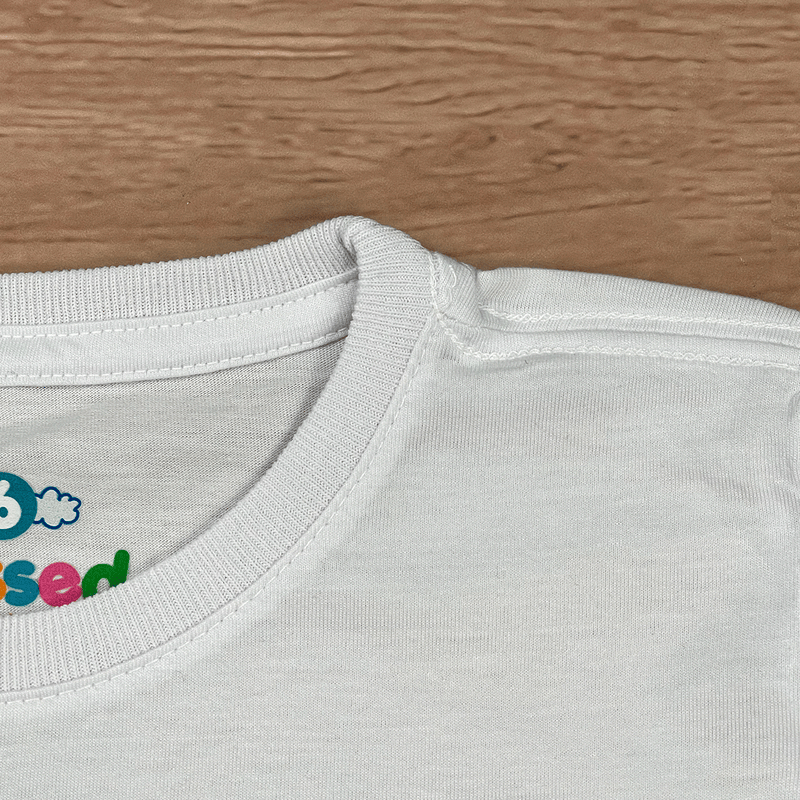 T-Shirt Infantil Branca Aplique Kids For Christ