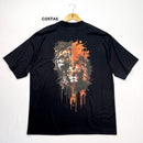 Oversized Preta Full Dois Leões