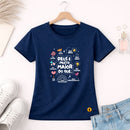 Camiseta Feminina  Azul Deus é Muito Maior 