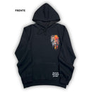 Moletom Canguru Com Capuz Preto Dois Leões