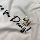 Camiseta Masculina Off White Sempre foi Deus