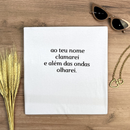 Camiseta Feminina Branca Ao Teu Nome Clamarei