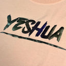 Camiseta Feminina Salmão Aplique Camaleão Yeshua