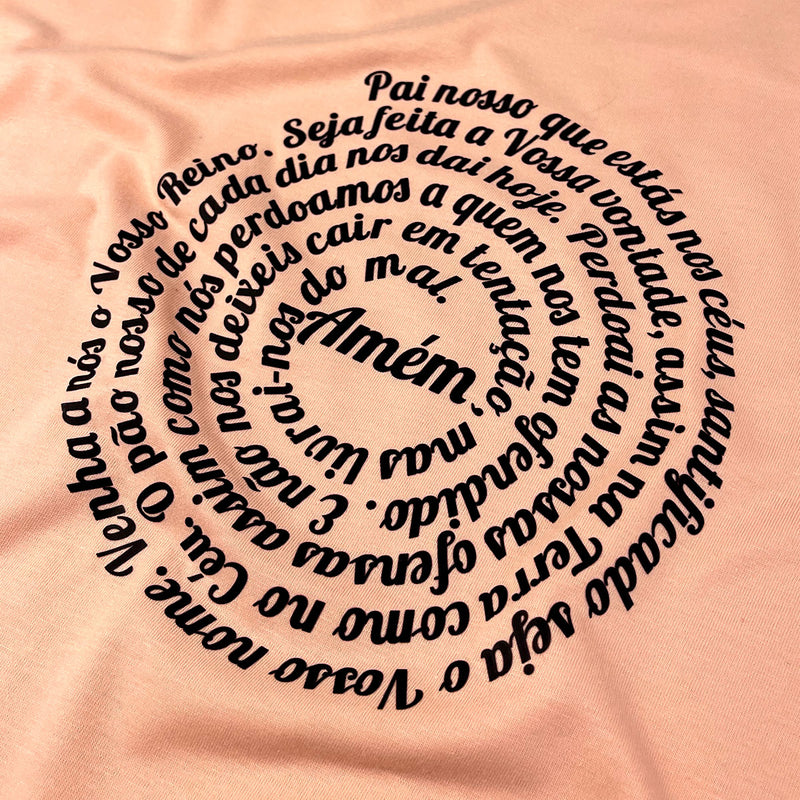 Camiseta Feminina Salmão Oração Pai Nosso