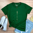 Camiseta Feminina Verde Fé Listra