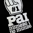 Camiseta Masculina Preta Pai Número 1 do Mundo