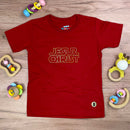 T-Shirt Infantil Vermelha Christ Star