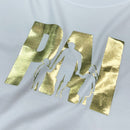 Camiseta Masculina Branca Pai Filhos Dourado