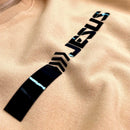 Moletom Caqui Aplique Direção Jesus