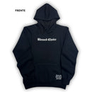 Moletom Canguru Com Capuz Preto O Amor De Cristo Nos Uniu