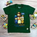 T-Shirt Infantil Verde Seja Sal e Luz