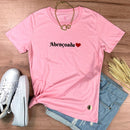 Camiseta Feminina Rosa Abençoada