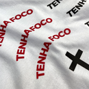 Camiseta Masculina Branca Tenha Foco Tenha Fé