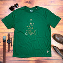 Camiseta Masculina Verde A Luz é Jesus Dourado
