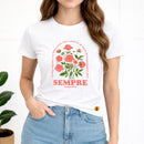 Camiseta Feminina Branca Sempre Isaías 40:8