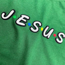T-Shirt Infantil Verde Aplique J.E.S.U.S