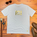 Camiseta Masculina Branca Pai Filhos Dourado