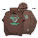 Moletom Canguru Com Capuz Marrom Ide Por Todo Mundo