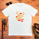 Camiseta Masculina Branca Rena Merry Christmas
